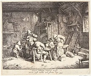 Morgenmaden by Adriaen van Ostade