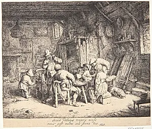 Morgenmaden by Adriaen van Ostade