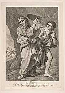 Moses i sin hellige iver over fødernes afguderi