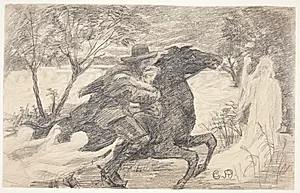 Motiv fra Goethes "Erlkönig" by Caroline van Deurs