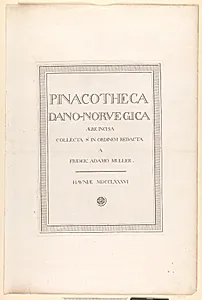 Müllers Pinakotek, titelblad