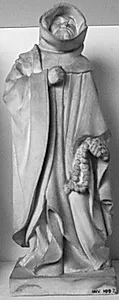 Munk med rosenkrans. Filip den Dristiges sarkofag, figur nr. 27 by Ubekendt