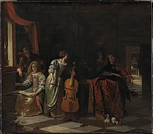 Musicerende selskab by Pieter de Hooch