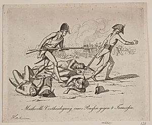 Muthvolle Vertheidigung eines Russen by Gerhard Ludvig Lahde