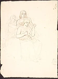Nana, Balder og Frigga by Lorenz Frølich