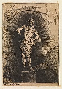 Nebuchadnesars drøm by Rembrandt van Rijn