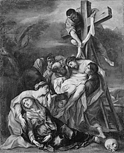 Nedtagelsen af korset by Annibale Carracci