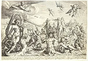 Neptun og Thetis by Jacob Matham