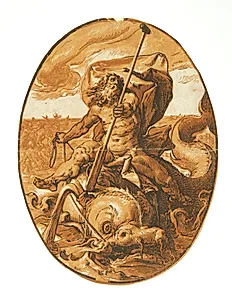 Neptun by Hendrick Goltzius