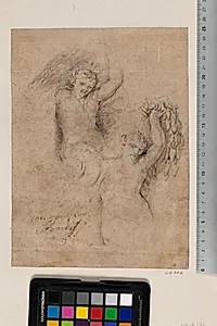 Nereide og satyr by Giovanni Coli