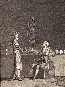 Niels Klim i anatomikammeret by J.F. Clemens