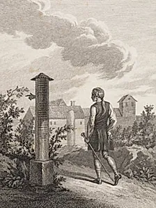 Niels Klim som løber i Potu by J.F. Clemens