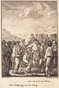 Niels Kok på retterstedet by J.F. Clemens