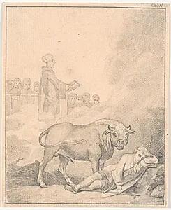 Nils Klim tror at høre degnen i Fane kirke by J.F. Clemens