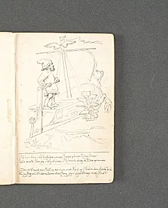 Nisse ved roret på et flyvende skib. Herunder to vers by Johan Thomas Lundbye