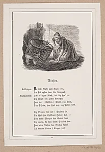 Nissen. Illustration til H.V. Kaalund, "Fabler for Børn" by H.P. Hansen