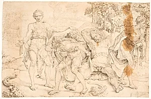 Noa bespottes af Kam by Maarten van Heemskerck