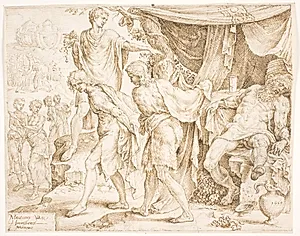 Noa bespottes af Kam by Maarten van Heemskerck