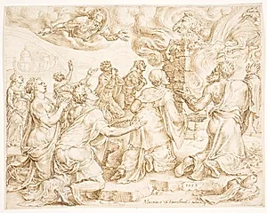 Noa's offer by Maarten van Heemskerck