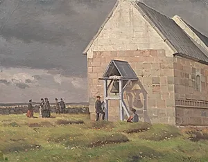 Nørre Vium Kirke. Optrækkende uvejr
