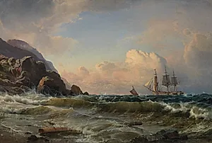 Norsk kystparti by C.F. Sørensen