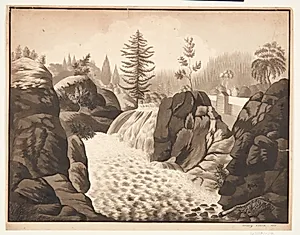 Norsk landskab by Mary Sophie Clarck