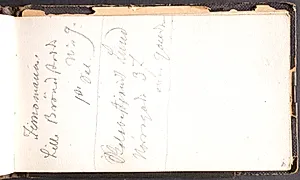 Notat og adresse i København by L.A. Schou