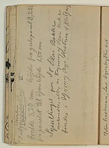 Notater vedr. kildeskrifter til historiske og fiktive begivenheder i Vendsyssel, måleangivelser by Niels Larsen Stevns