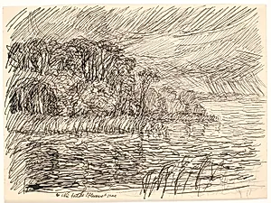 Nu faldt Efteraaret paa by Fritz Syberg