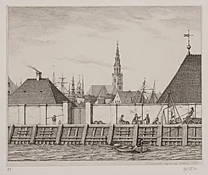 Nyhavn. Charlottenborg-siden by Georg Hoffmann