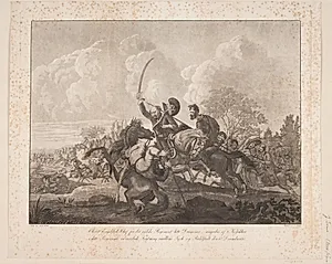 Oberst Engelsted i slaget ved Rahlstedt, 1813 by Jørgen V. Sonne