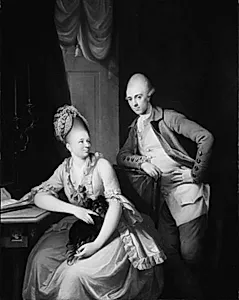 Oberst Jean-Jacques Gautier og hustru, f. Fabritius by Jens Juel