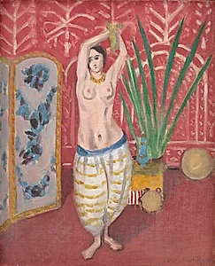 Odalisk ved en skærm by Henri Matisse