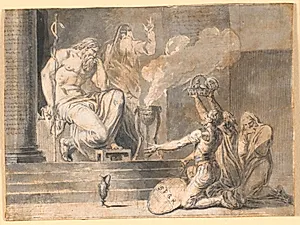 Ofring til Æsculap by Nicolai Abildgaard