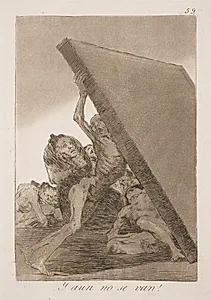 Og de er der stadig by Francisco de Goya