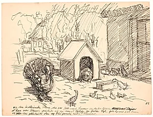 Og den kalkunske Hane... by Fritz Syberg