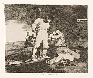 Og der er intet mere at gøre (15) by Francisco de Goya
