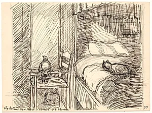 Og Katten var Herre i Huset og Hønen Madame by Fritz Syberg