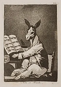 Og sådan var hans bedstefar by Francisco de Goya