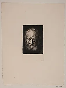 Oldingehoved. Studie efter Rembrandt