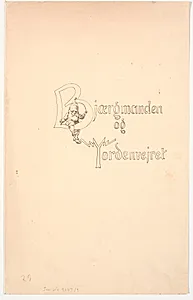 Omslag til eventyret "Bjergmanden og Tordenvejret" by Christen Dalsgaard