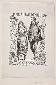 Omslag til H. F. Ewald, "Anna Hardenberg" by Ubekendt