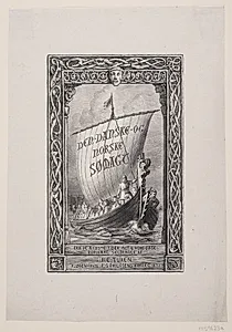 Omslag til J. C. Tuxen, "Den danske og norske Sømagt fra de ældste Tider indtil vore Dage" by Ubekendt