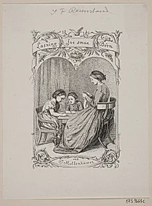 Omslag til J. Moldenhawer: "Læsning for små børn" by Johan Frederik Rosenstand
