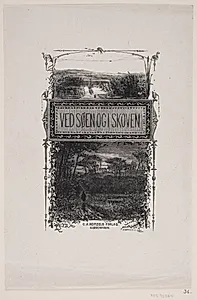 Omslag til Sophus Bauditz, "Ved Søen og i Skoven"