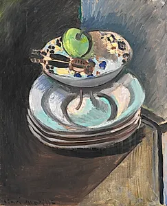 Opstilling med frugtskål og nøddeknækker by Henri Matisse