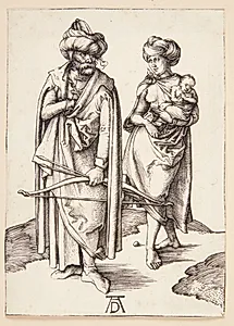 Orientalsk familie by Albrecht Dürer