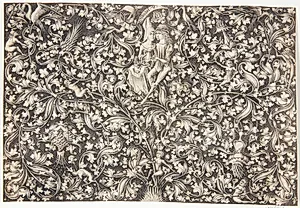 Ornament med to elskende by Israhel van Meckenem