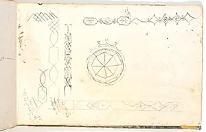 Ornamentborter og regnskaber by C.W. Eckersberg
