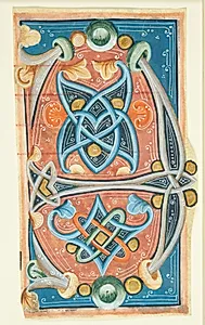 Ornamenteret initial E by Ubekendt